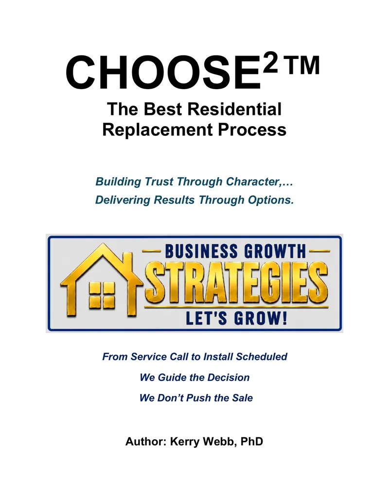 First page of the CHOOSE2 Replacement Sales Playbook overview